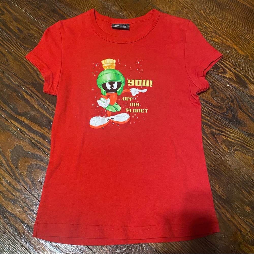 Vintage 1900s Looney Tunes Marvin the Martian t shirt